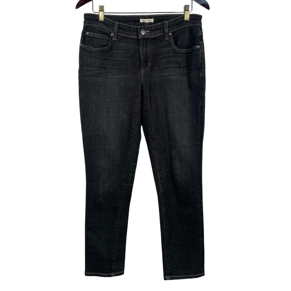 Eileen Fisher Women's Skinny Jeans Dark Wash Organic Cotton Stretch 28" Inseam 6